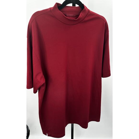 Nike Golf Dri-Fit Men’s XL Mock Neck Short Sleeve Compression Tee Activewear - Picture 2 of 8